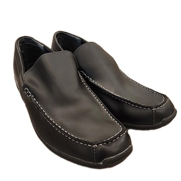 new PERRY ELLIS size 13 Mens Loafers Black Slip On Casual Shoes - Picture 1 of 6
